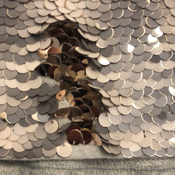 Sequin Front Sweatshirt by Express - Picture 9 of 16